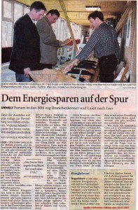 "Ostfriesen-Zeitung" vom 26. März 2007 